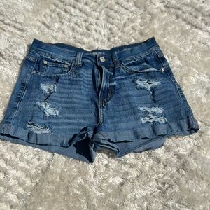 Rewash Distressed Blue Jean Shorts